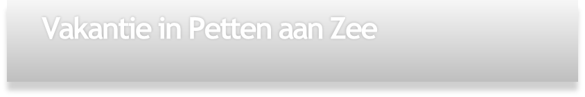 Vakantie in Petten aan Zee
