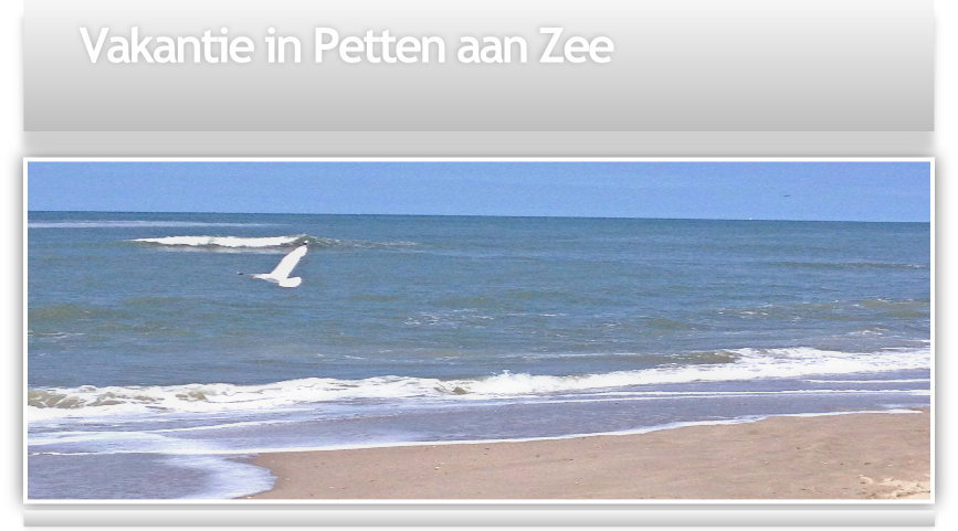 Vakantie in Petten aan Zee
