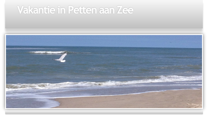 Vakantie in Petten aan Zee

